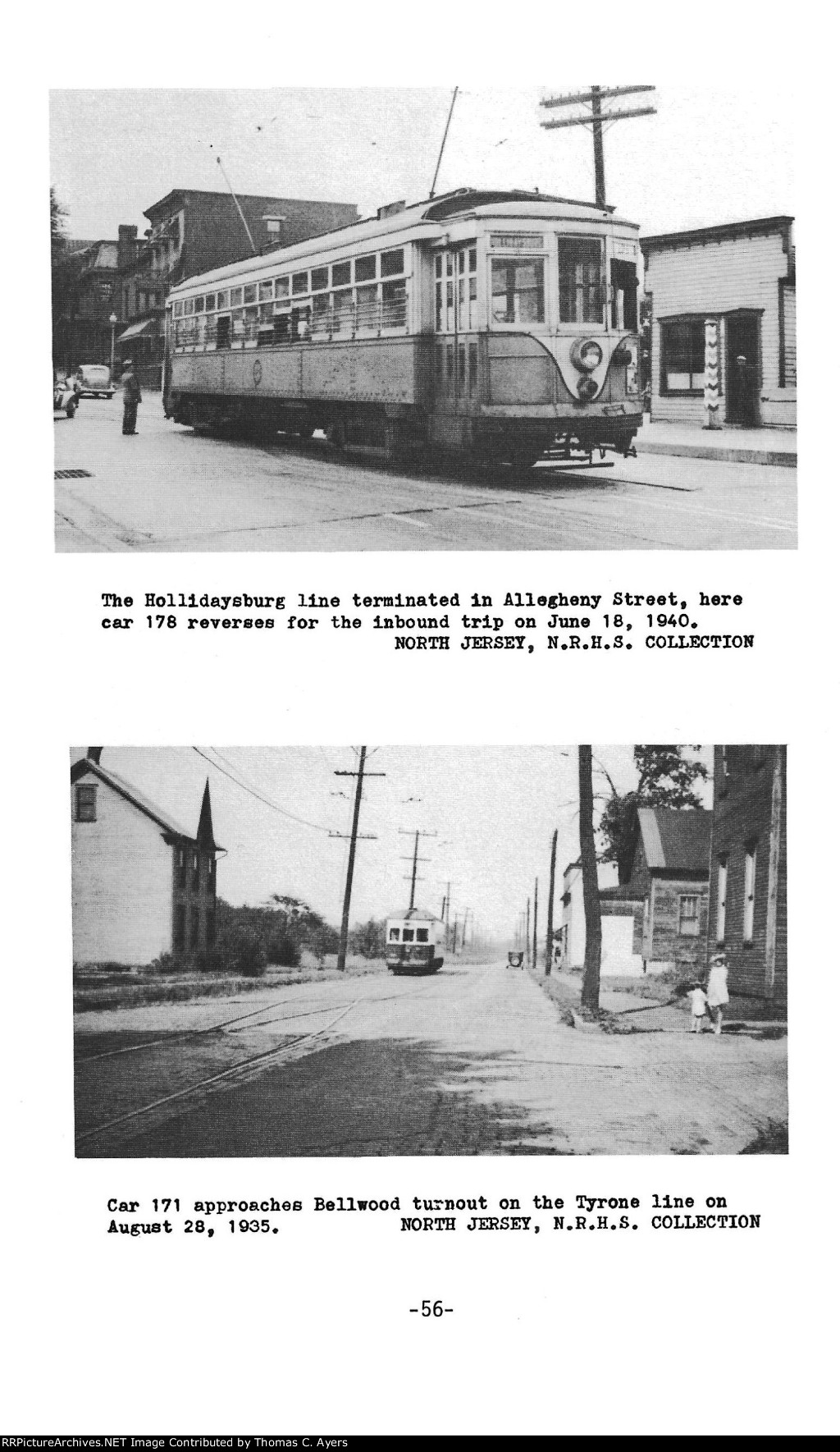 "Altoona's Trolleys," Page 56, 1980